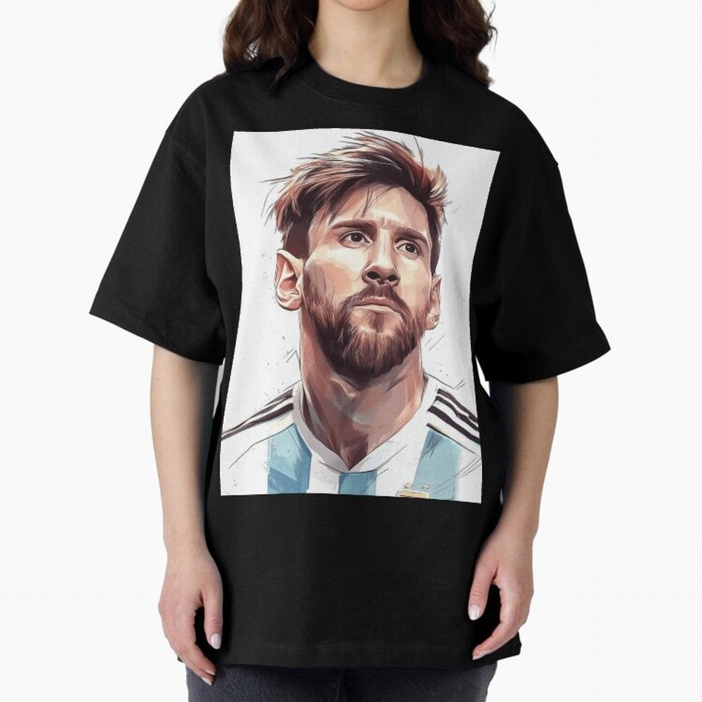Lionel Messi Oversized T-Shirt Relive Legendary Nights from FIFA World Cup 2026 Spirit, Celebrating Netherlands, Messi, Classic Soccer Heritage, Championship Pressure, Fan Loyalty and International Pride; Made for Collectors Who Enjoy Iconic