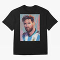 Lionel Messi Oversized T-Shirt Spotlight the FIFA World Cup 2026 USA Canada Mexico Journey through Haaland Highlights, Spain Pride, Global Supporter Spirit, Legendary Goals, National Colors and Tournament Celebration; Perfect for Supporters Who