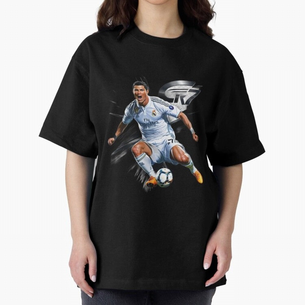 CR7 Ronaldo Legacy GOAT Soccer Fan T-Shirt ¨C Ultimate Football Icon Oversized T-Shirt Remember Match Day Hype around FIFA World Cup 2026, CR7, Spain, Football Festival Excitement, Trophy Ambitions, Country Rivalries and Star Player Buzz; Perfect