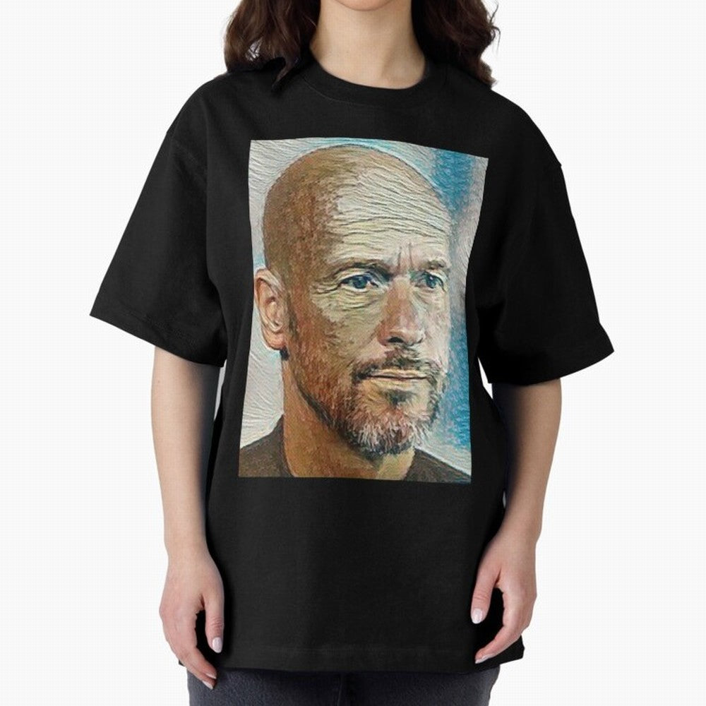 Erik Ten Hag Oversized T-Shirt Show Championship Spirit for Global Football Passion for FIFA World Cup 2026 Group Stage, Made for CR7 and Messi, England, France and Netherlands, Global Supporter Spirit, Legendary Goals, National Colors and