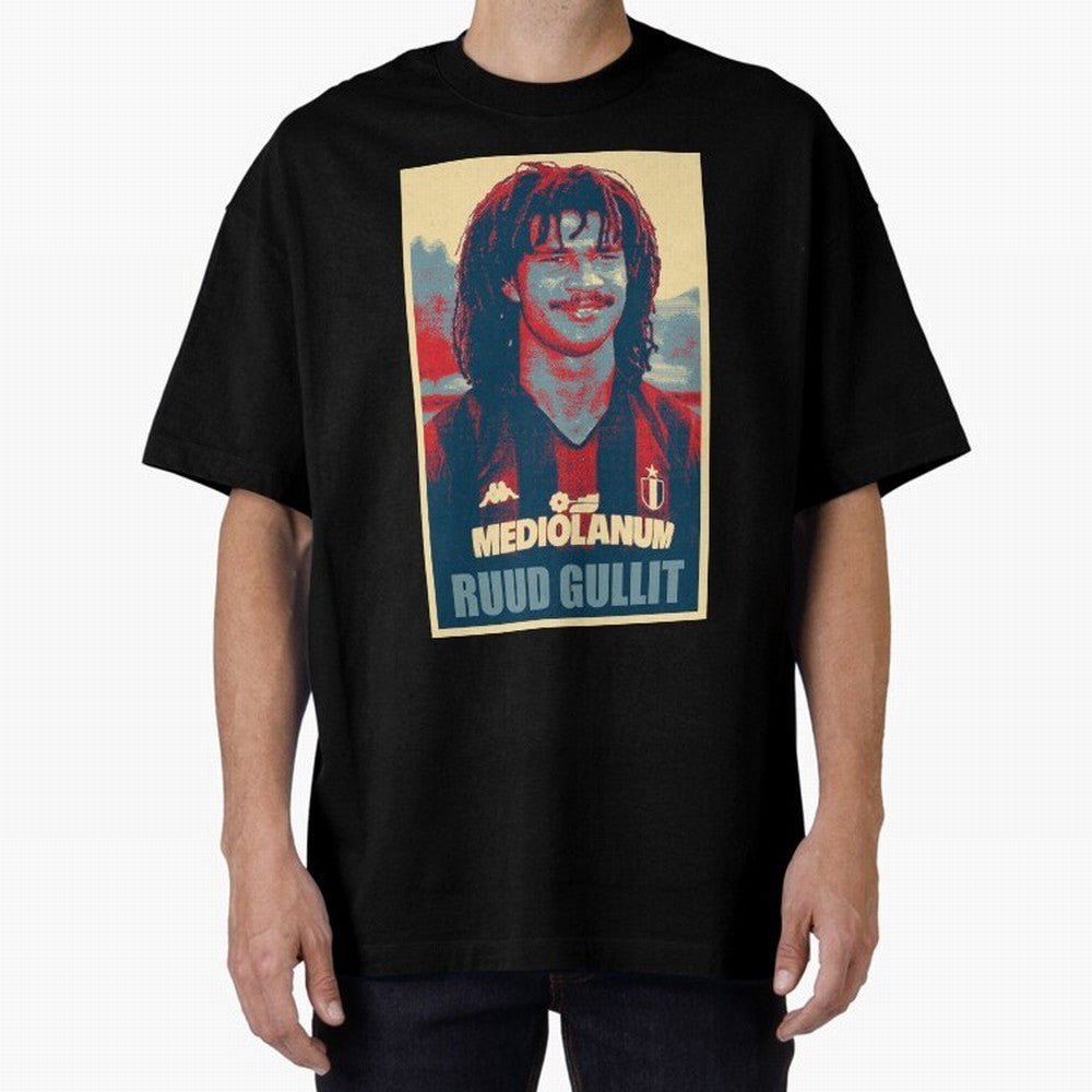 Ruud Gullit Oversized T-Shirt Show Support during Match Day Hype around FIFA World Cup 2026, Mbappe and Neymar, Argentina and Brazil, Global Supporter Spirit, Legendary Goals, National Colors and Tournament Celebration; Ideal for Fans Who Follow