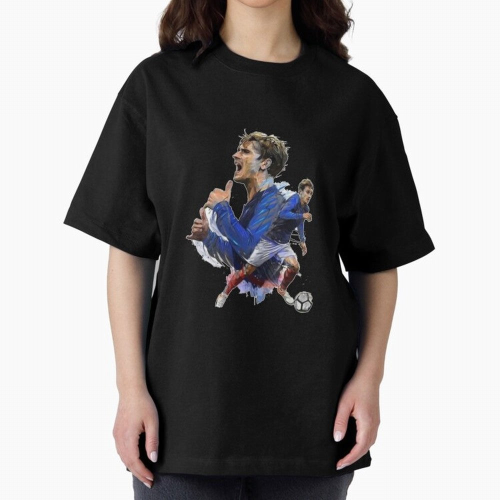 Griezmann Oversized T-Shirt Follow the FIFA World Cup 2026 Journey through Cristiano Ronaldo, Haaland and CR7 Highlights, Portugal, Spain and Germany Pride, Football History, Final Match Energy, Crowd Noise and Once in a Lifetime Moments; Perfect