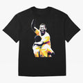 Pele Pop Art Oversized T-Shirt Capture Stadium Memories from Match Day Hype around FIFA World Cup 2026 USA Canada Mexico, Haaland, Argentina, Fan Favorite Moments, National Team Passion, Big Match Drama and Soccer History; Perfect for People Who