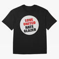 Love United Hate Glazer Oversized T-Shirt Follow Global Football Passion for FIFA World Cup 2026, Celebrating Haaland and Mbappe, Netherlands, Retro Football Energy, Iconic Rivalries, Trophy Chase Drama and Stadium Atmosphere; Great for Watch