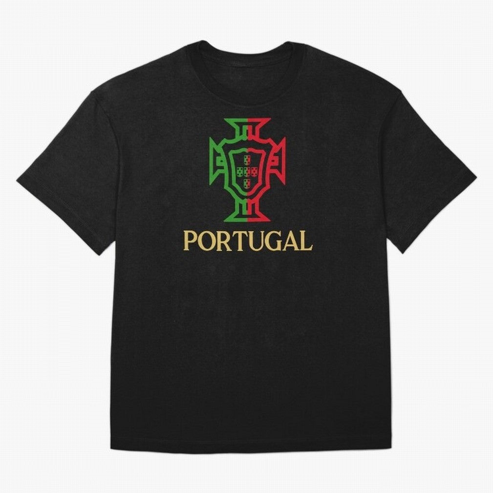 Portugal Tuga Gold Oversized T-Shirt Feel the Roar of Global Football Passion for FIFA World Cup 2026 USA Canada Mexico, Featuring Messi, Neymar and Mbappe, Germany, Championship Spirit, Famous Goals, Roaring Crowds and International Football