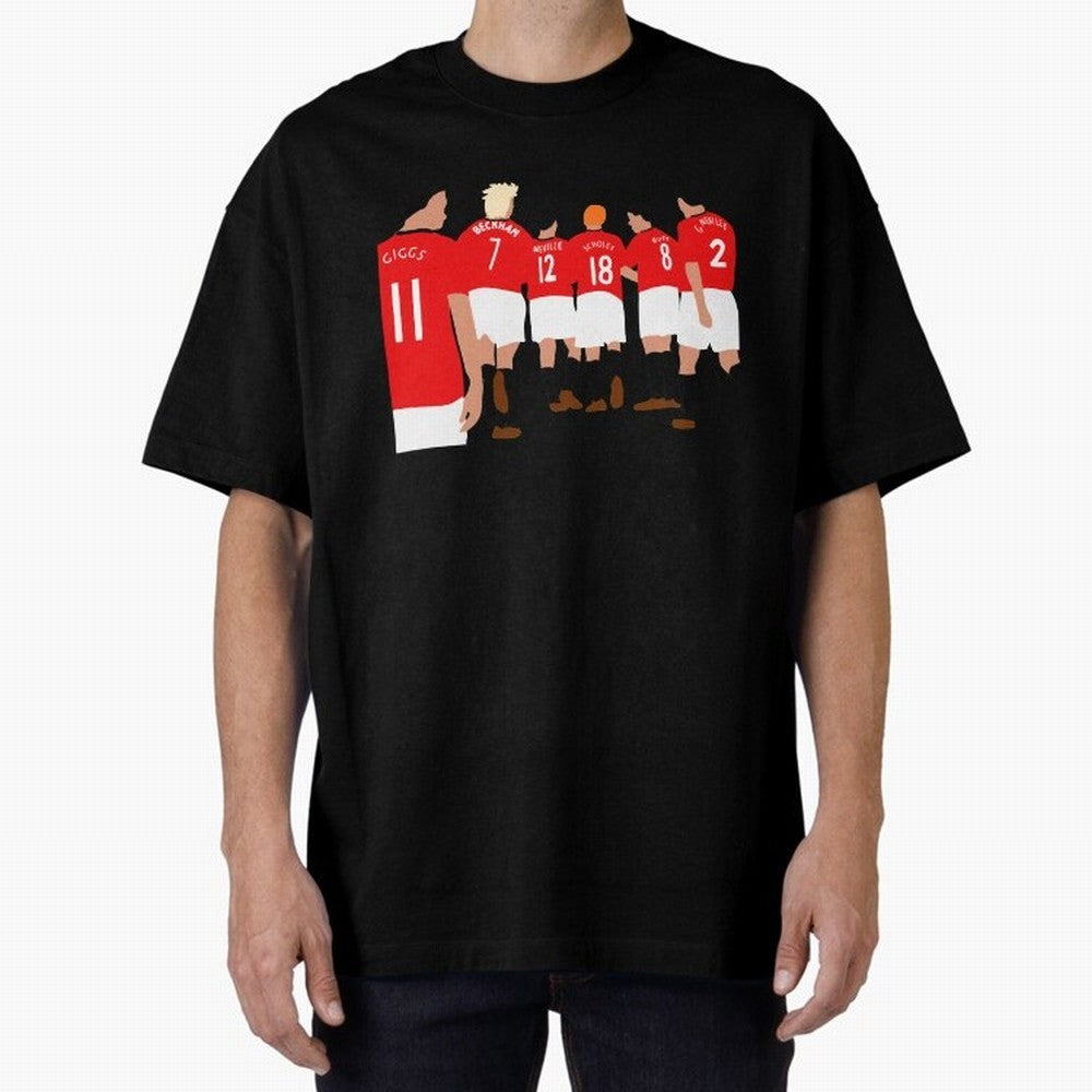 Class of 92 - Manchester United Legends Oversized T-Shirt Follow Every Goal of Match Day Hype around FIFA World Cup 2026 Group Stage, Mbappe, Spain, Football Festival Excitement, Trophy Ambitions, Country Rivalries and Star Player Buzz; Made for