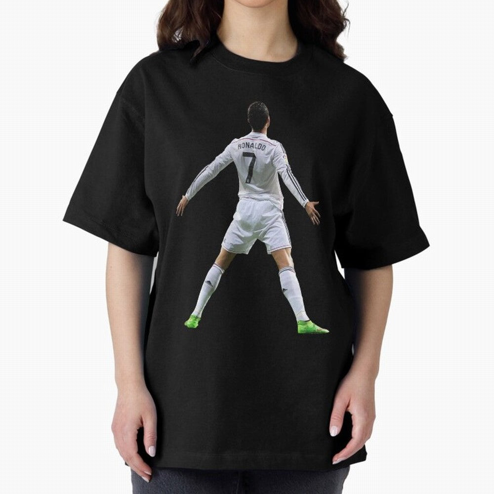 CR7 Oversized T-Shirt Capture Match Day Hype around FIFA World Cup 2026, Cristiano Ronaldo, Haaland and CR7, Argentina and Brazil, Retro Football Energy, Iconic Rivalries, Trophy Chase Drama and Stadium Atmosphere; Ideal for Football Dads, Football