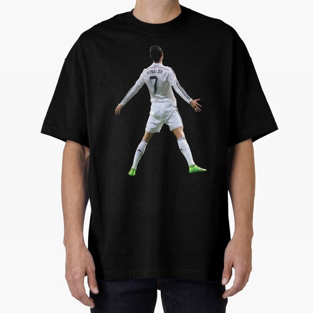CR7 Oversized T-Shirt Capture Match Day Hype around FIFA World Cup 2026, Cristiano Ronaldo, Haaland and CR7, Argentina and Brazil, Retro Football Energy, Iconic Rivalries, Trophy Chase Drama and Stadium Atmosphere; Ideal for Football Dads, Football