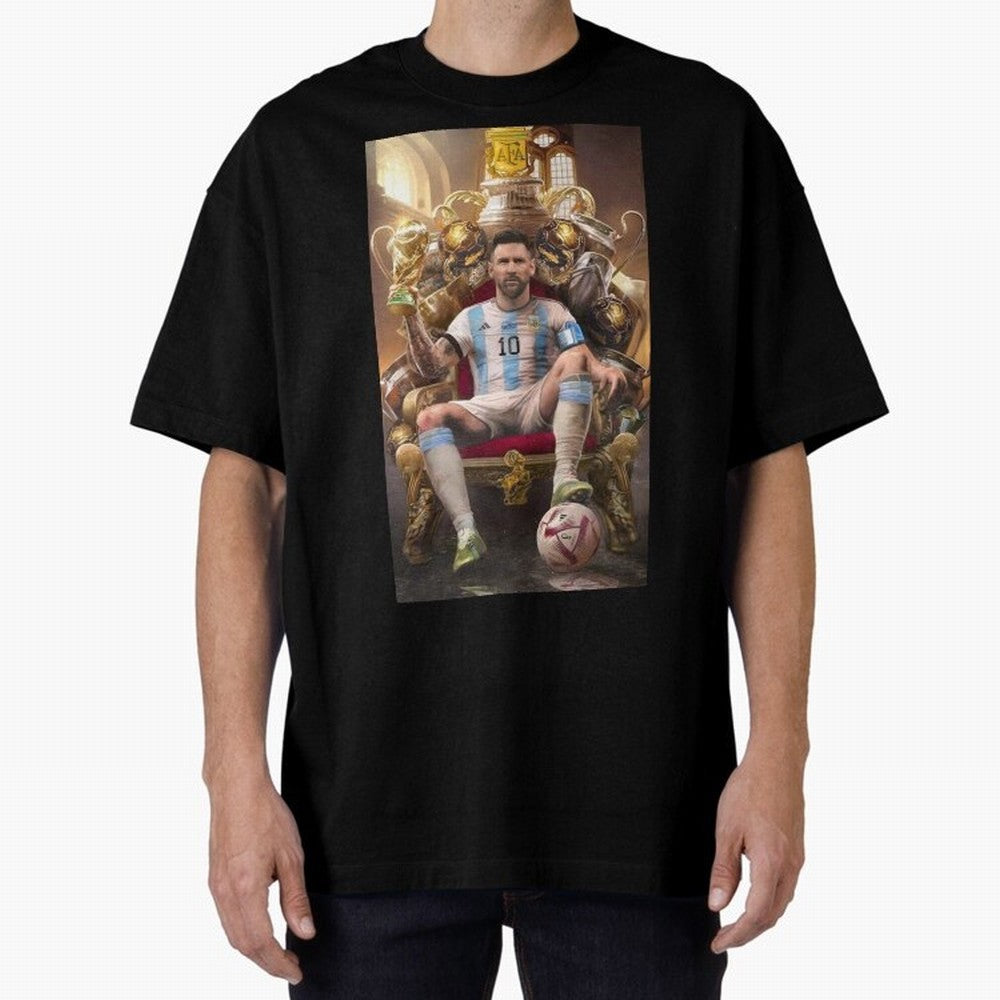 Lionel Messi Oversized T-Shirt Celebrate Unforgettable Nights in Global Football Passion for FIFA World Cup 2026 Group Stage, Built around Haaland and Mbappe, Brazil, Classic Soccer Heritage, Championship Pressure, Fan Loyalty and International