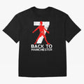 Men Back to manchester Welcome to manchester Oversized T-Shirt Stand with FIFA World Cup 2026 Group Stage Spirit, Celebrating Netherlands, Messi, CR7 and Mbappe, Classic Soccer Heritage, Championship Pressure, Fan Loyalty and International Pride;