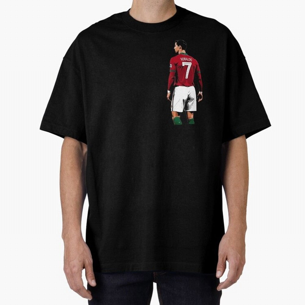 Cristiano Ronaldo inspired design Oversized T-Shirt Bring Match Day Fire to the FIFA World Cup 2026 USA Canada Mexico Journey through Haaland and Mbappe Highlights, Germany Pride, Football History, Final Match Energy, Crowd Noise and Once in a