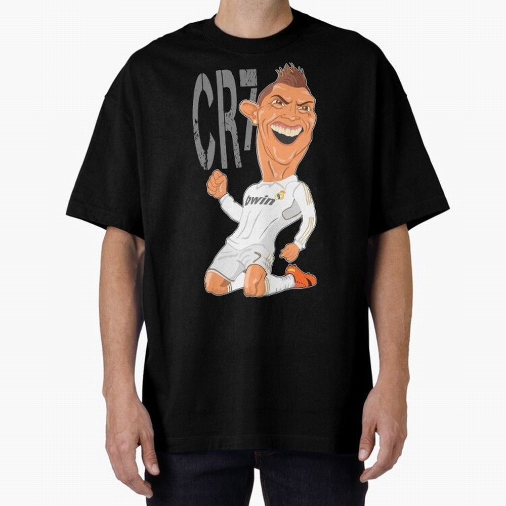 RONALDO Oversized T-Shirt Feel the Roar of Match Day Hype around FIFA World Cup 2026 USA Canada Mexico, Haaland, Spain, Match Day Excitement, Supporter Culture, Golden Goals and Global Football Passion; Perfect for Fans, Collectors, Family
