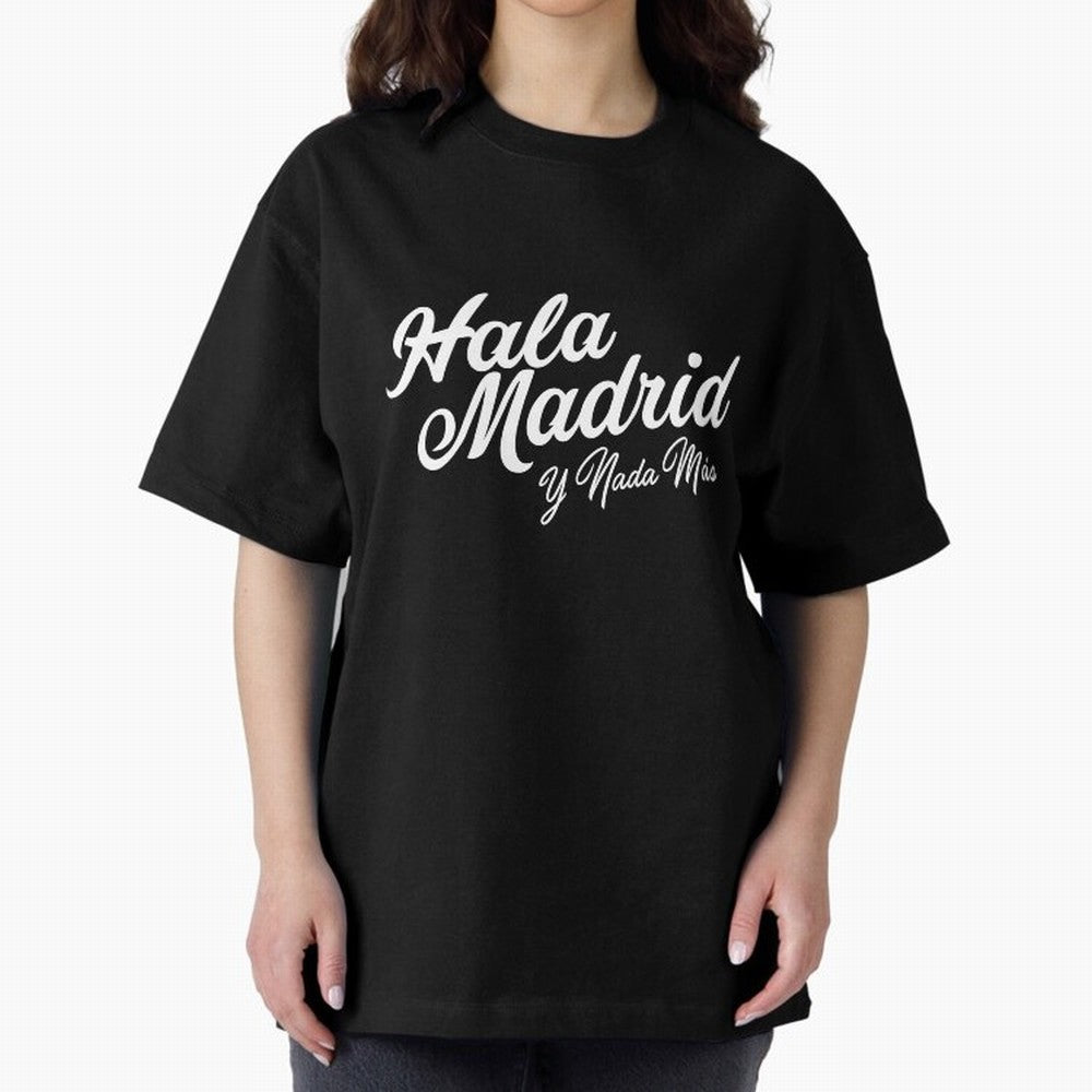 HALA MADRID Oversized T-Shirt Feel the Heartbeat of FIFA World Cup 2026 Group Stage Celebrating Mbappe, Spain and Netherlands Energy, Worldwide Fan Energy, Dramatic Goals, Stadium Lights and Championship Celebrations; Made for Collectors Who Enjoy