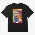 Cristiano Ronaldo Wpap Pop Art Oversized T-Shirt Elevate Match Day Hype around FIFA World Cup 2026 USA Canada Mexico, CR7 and Messi, England, Fan Favorite Moments, National Team Passion, Big Match Drama and Soccer History; Built for Supporters