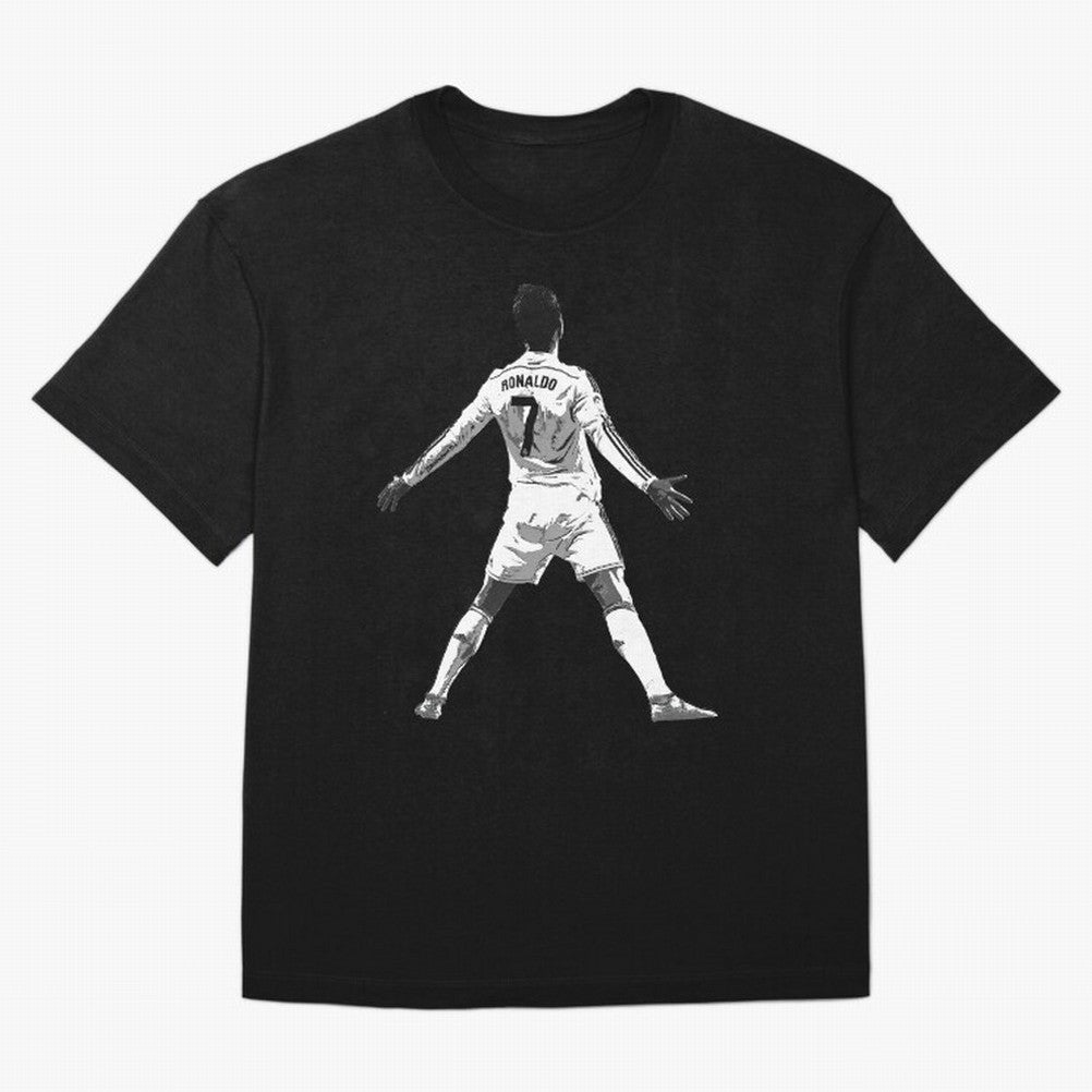 CR7 Cristiano Ronaldo Artwork - Pop Art Style Oversized T-Shirt Bring Retro Soccer Energy to FIFA World Cup 2026 for Fans of Cristiano Ronaldo and Brazil, Portugal and Argentina, Bringing Classic Soccer Heritage, Championship Pressure, Fan Loyalty