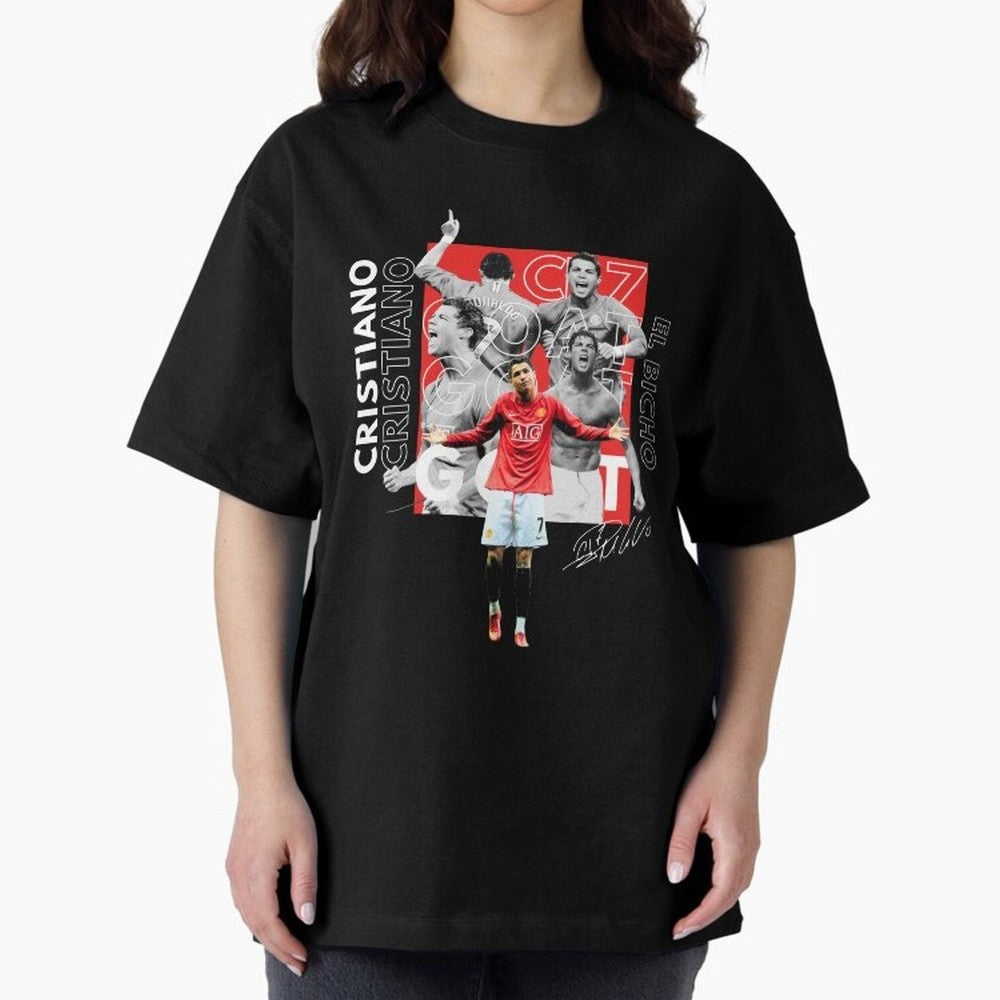 Cristiano Ronaldo CR7 Oversized T-Shirt Relive the Noise and Pride of the FIFA World Cup 2026 USA Canada Mexico Journey through Neymar, Haaland and Cristiano Ronaldo Highlights, England Pride, Stadium Memories, Football Loyalty, International