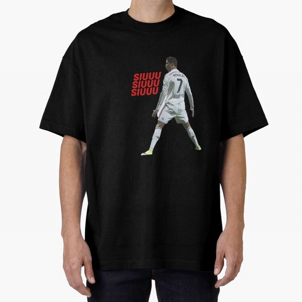 SIUUU #25 Oversized T-Shirt Live for the Drama of FIFA World Cup 2026 Group Stage Spirit, Filled with England and Germany, CR7, Vintage Soccer Flavor, Modern Football Stars, National Flags and Final Night Emotion; Perfect for Fans, Collectors,