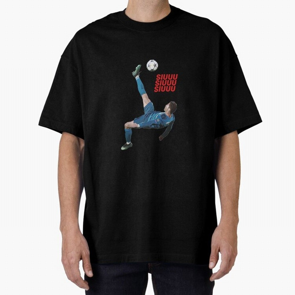 SIUUU #33 Oversized T-Shirt Celebrate the Stars of the FIFA World Cup 2026 USA Canada Mexico Journey through Cristiano Ronaldo Highlights, Argentina and Brazil Pride, Tournament Hype, Historic Matchups, Family Viewing Parties and Global Sports