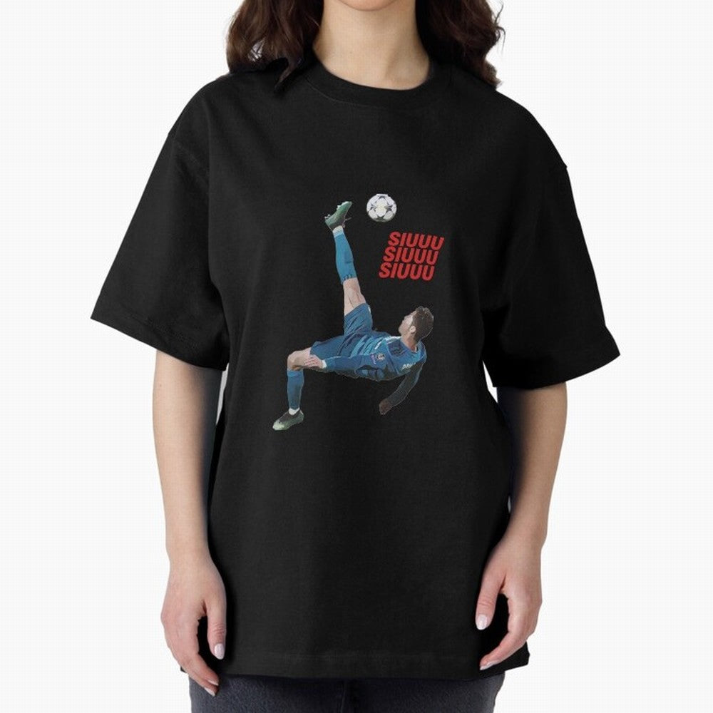 SIUUU #33 Oversized T-Shirt Celebrate the Stars of the FIFA World Cup 2026 USA Canada Mexico Journey through Cristiano Ronaldo Highlights, Argentina and Brazil Pride, Tournament Hype, Historic Matchups, Family Viewing Parties and Global Sports