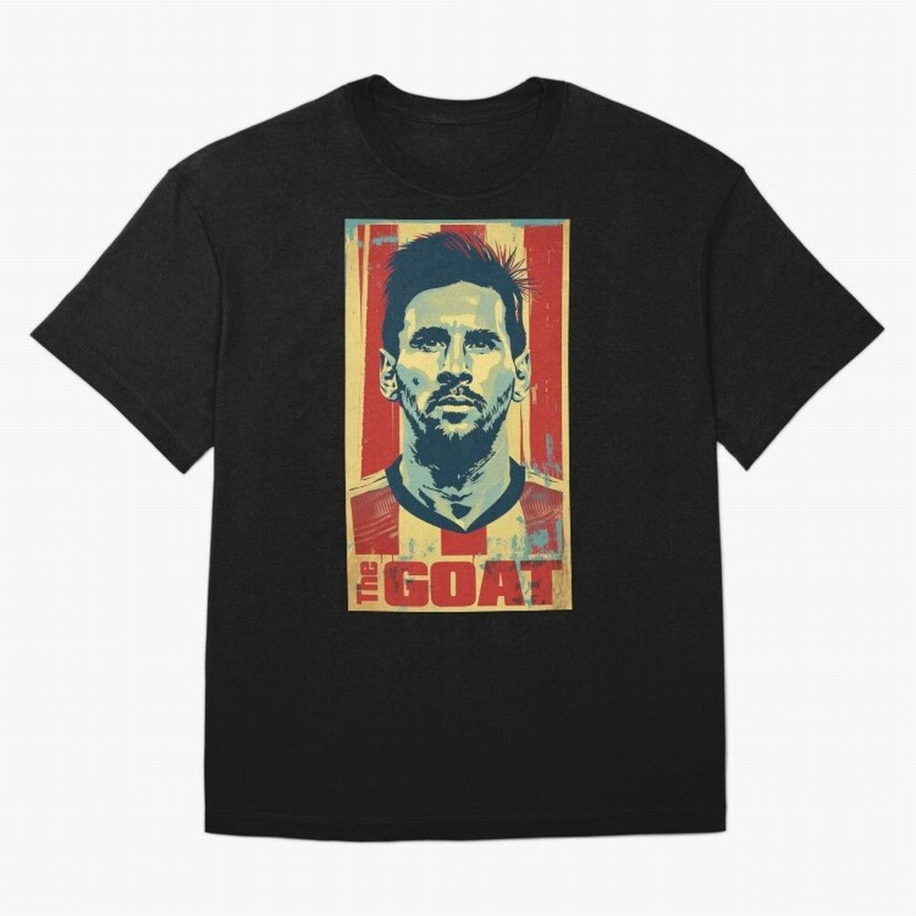 Messi The GOAT Graphic poster design Oversized T-Shirt Relive the Noise and Pride of FIFA World Cup 2026 Group Stage Centered on Messi, CR7 and Mbappe, Germany Energy, Football Festival Excitement, Trophy Ambitions, Country Rivalries and Star