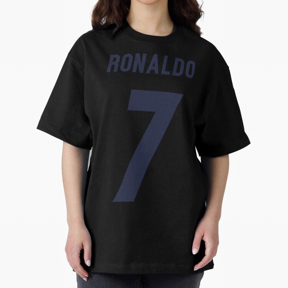 Cristiano Ronaldo 7 Oversized T-Shirt Celebrate Supporters United by the FIFA World Cup 2026 Group Stage Journey through Haaland and Mbappe Highlights, Spain Pride, Soccer Culture, Superstar Moments, National Team Dreams and Competitive Fire; Ideal