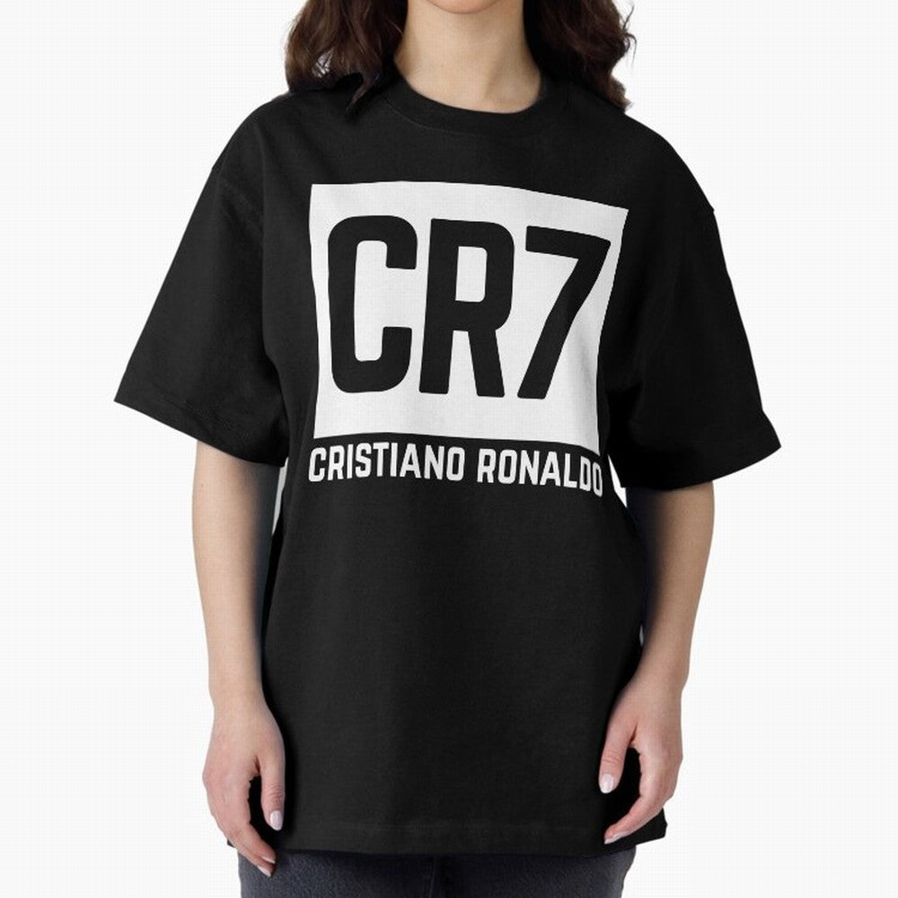 Cristiano Ronaldo white Oversized T-Shirt Make Memories around FIFA World Cup 2026 Group Stage for Fans of Messi and Cristiano Ronaldo and Argentina, France and Brazil, Bringing Football Festival Excitement, Trophy Ambitions, Country Rivalries and