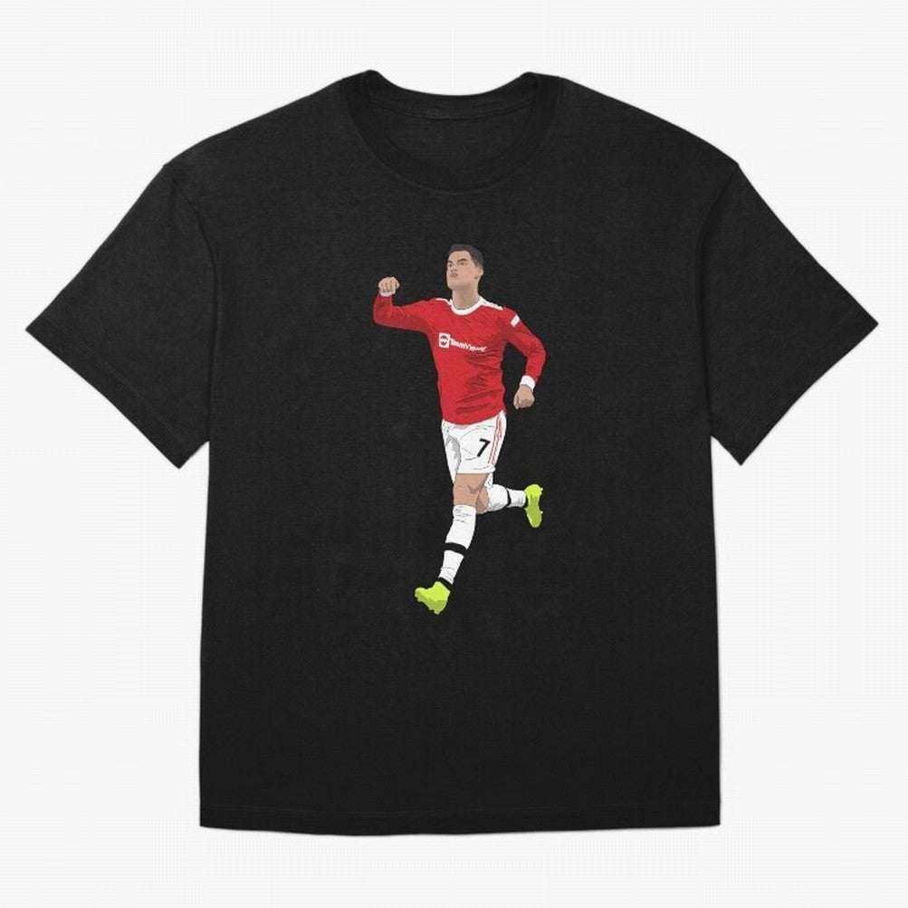 Cristiano Ronaldo Right Here Goal Celebration Oversized T-Shirt Bring Global Tournament Vibes to the FIFA World Cup 2026 Journey through Messi, CR7 and Mbappe Highlights, Portugal, Spain and Germany Pride, Champion Mindset, Group Stage Buzz,