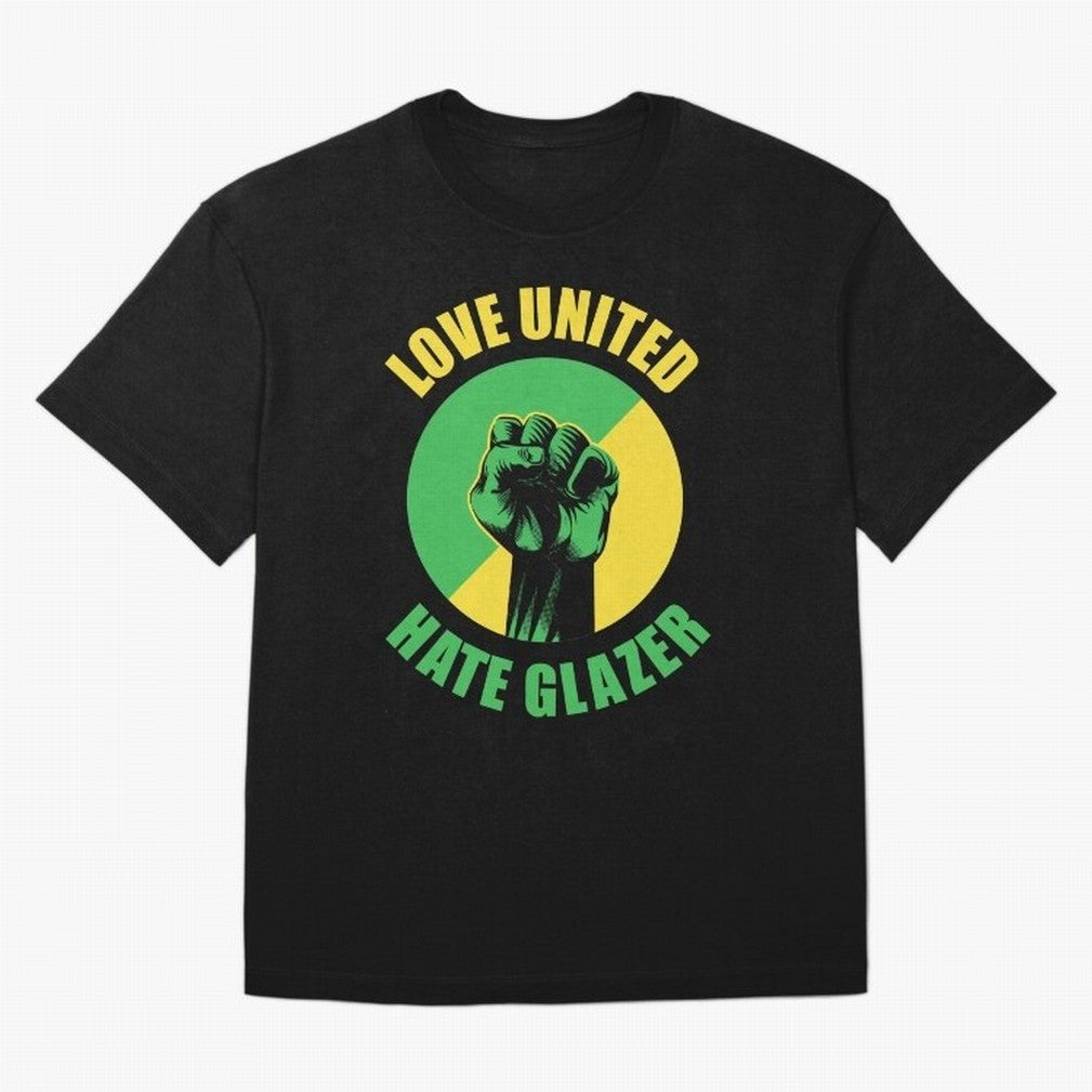 Love United Hate Glazer Oversized T-Shirt Bring Match Day Fire to Match Day Hype around FIFA World Cup 2026 Group Stage, Messi, CR7 and Mbappe, France, Football History, Final Match Energy, Crowd Noise and Once in a Lifetime Moments; Ideal for