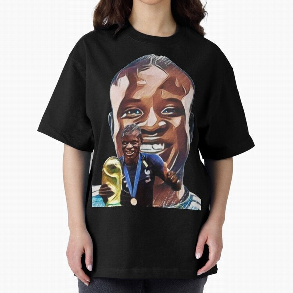 N'golo Kante Oversized T-Shirt Carry the Dream of Match Day Hype around FIFA World Cup 2026 USA Canada Mexico, CR7, France and Portugal, Championship Spirit, Famous Goals, Roaring Crowds and International Football Unity; Ideal for Football Dads,