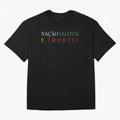 Na??o Valente e Imortal Portugal Oversized T-Shirt Bring FIFA World Cup 2026 Spirit, Inspired by Argentina, France and Brazil, Messi, Stadium Chants, National Pride, Trophy Dreams and Unforgettable Football Memories; Created for Match Day Parties,