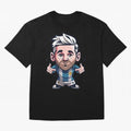Lionel Messi Oversized T-Shirt Celebrate the Next Chapter of FIFA World Cup 2026 USA Canada Mexico Inspired by Messi, Neymar and Mbappe, Argentina, France and Brazil Energy, Sports Nostalgia, International Competition, Famous Players and