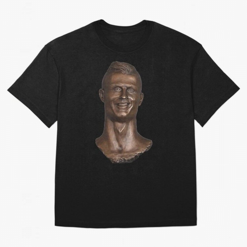 Cristiano Ronaldo Bust Scary Oversized T-Shirt Join Global Football Passion for FIFA World Cup 2026, Inspired by Messi, Germany, Football Passion, Legendary Performances, Festival Vibes and Supporter Community; Perfect for People Who Love