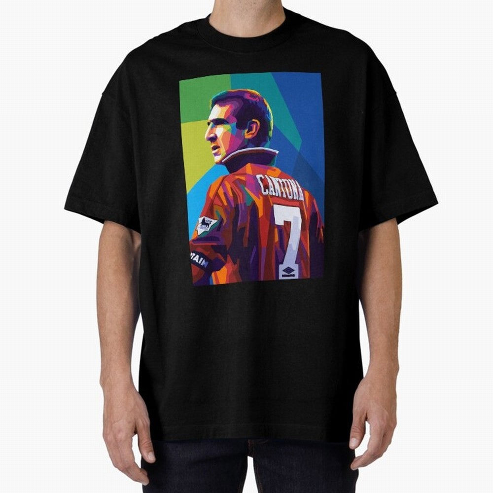 Cantona Man United 7 Pop Art Oversized T-Shirt Celebrate Soccer Greatness during FIFA World Cup 2026 USA Canada Mexico Spirit, Inspired by England, Messi, CR7 and Mbappe, Stadium Chants, National Pride, Trophy Dreams and Unforgettable Football