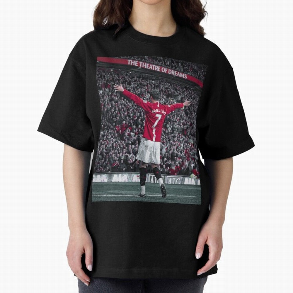 Cristiano Ronaldo Manchester United Oversized T-Shirt Relive Legendary Nights from FIFA World Cup 2026 USA Canada Mexico Spirit, Driven by Argentina and Brazil, Messi and Cristiano Ronaldo, Champion Mindset, Group Stage Buzz, Knockout Tension and