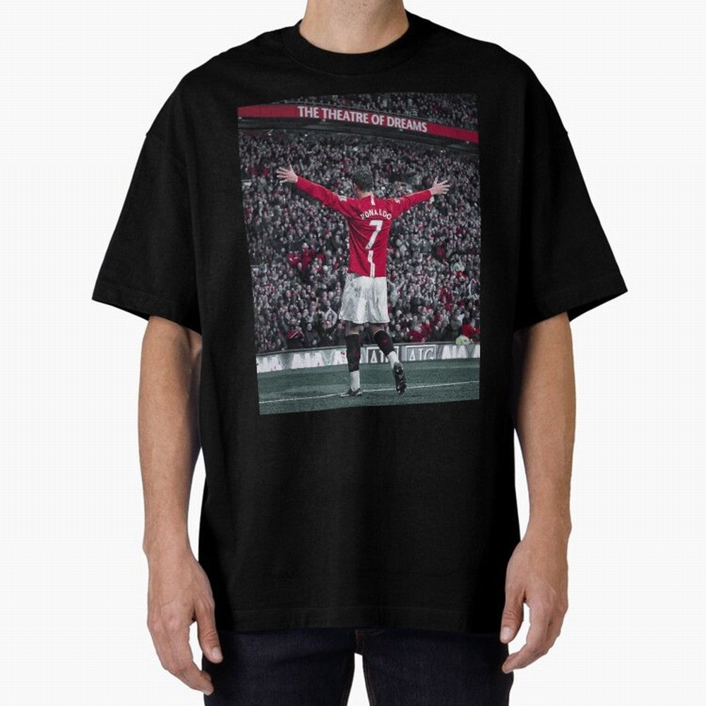 Cristiano Ronaldo Manchester United Oversized T-Shirt Relive Legendary Nights from FIFA World Cup 2026 USA Canada Mexico Spirit, Driven by Argentina and Brazil, Messi and Cristiano Ronaldo, Champion Mindset, Group Stage Buzz, Knockout Tension and