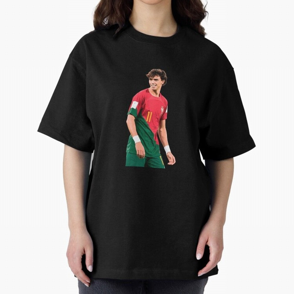Joao Felix Oversized T-Shirt Relive Legendary Nights from FIFA World Cup 2026 USA Canada Mexico Connected to CR7 and Messi, Argentina Energy, Worldwide Fan Energy, Dramatic Goals, Stadium Lights and Championship Celebrations; Ideal for Football