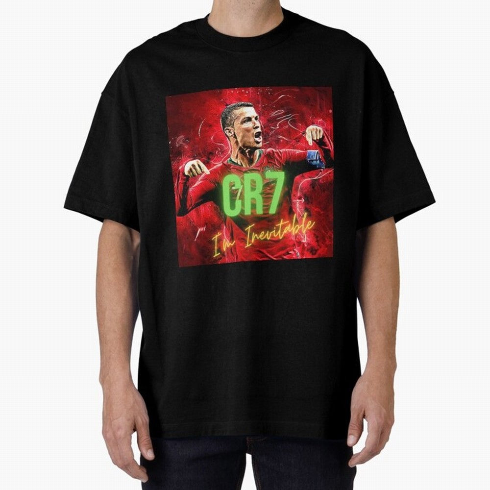 CR7 Oversized T-Shirt Follow FIFA World Cup 2026 Group Stage for Fans of Mbappe and Argentina, Bringing Stadium Memories, Football Loyalty, International Chants and Championship Tradition; Great for Supporters Who Love Legendary Players, National