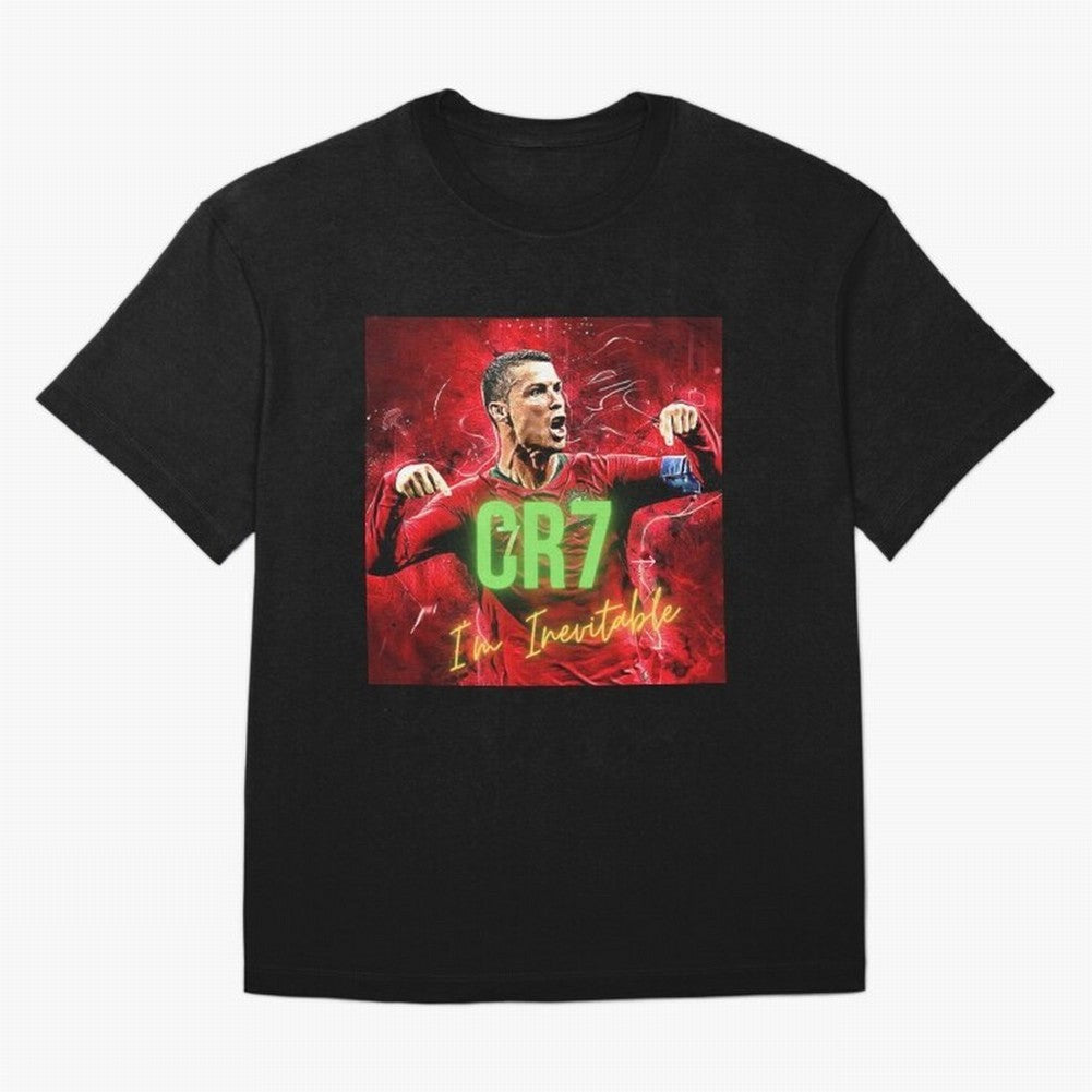 CR7 Oversized T-Shirt Follow FIFA World Cup 2026 Group Stage for Fans of Mbappe and Argentina, Bringing Stadium Memories, Football Loyalty, International Chants and Championship Tradition; Great for Supporters Who Love Legendary Players, National