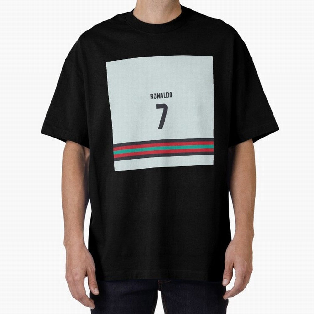 Cristiano Ronaldo Portugal Away Oversized T-Shirt Show Your Stadium Side during Match Day Hype around FIFA World Cup 2026 USA Canada Mexico, CR7 and Messi, England, Supporter Pride, Iconic Celebrations, Legendary Names and Global Match Day Energy;