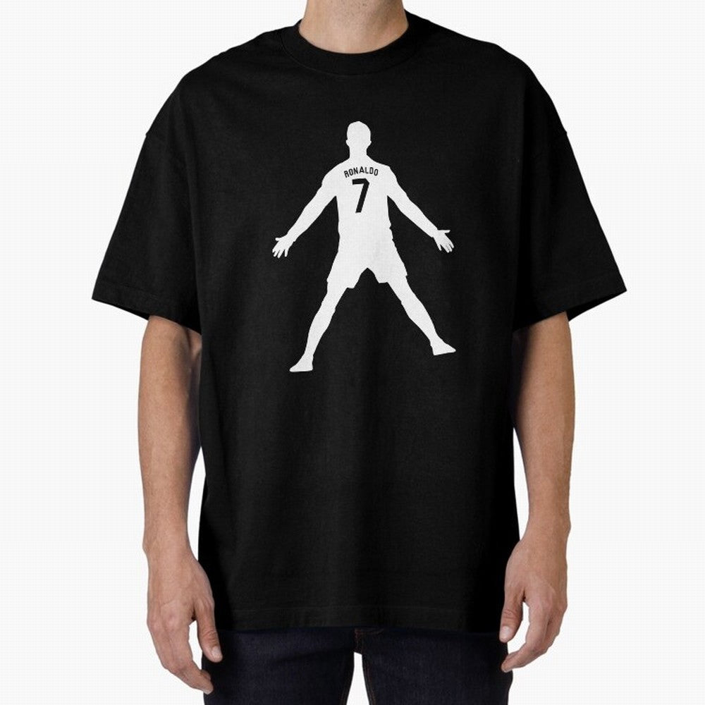 Cristiano Ronaldo Celebration in White Oversized T-Shirt Celebrate Golden Goal Energy in Match Day Hype around FIFA World Cup 2026 USA Canada Mexico, Mbappe, England and Germany, Football Festival Excitement, Trophy Ambitions, Country Rivalries and