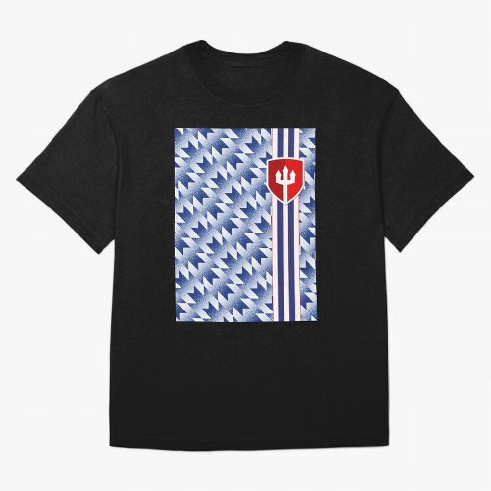 Manchester United 94 Away Jersey Pattern Oversized T-Shirt Make the Season About FIFA World Cup 2026 Group Stage Spirit, Connected to Spain and Netherlands, CR7 and Messi, Worldwide Fan Energy, Dramatic Goals, Stadium Lights and Championship