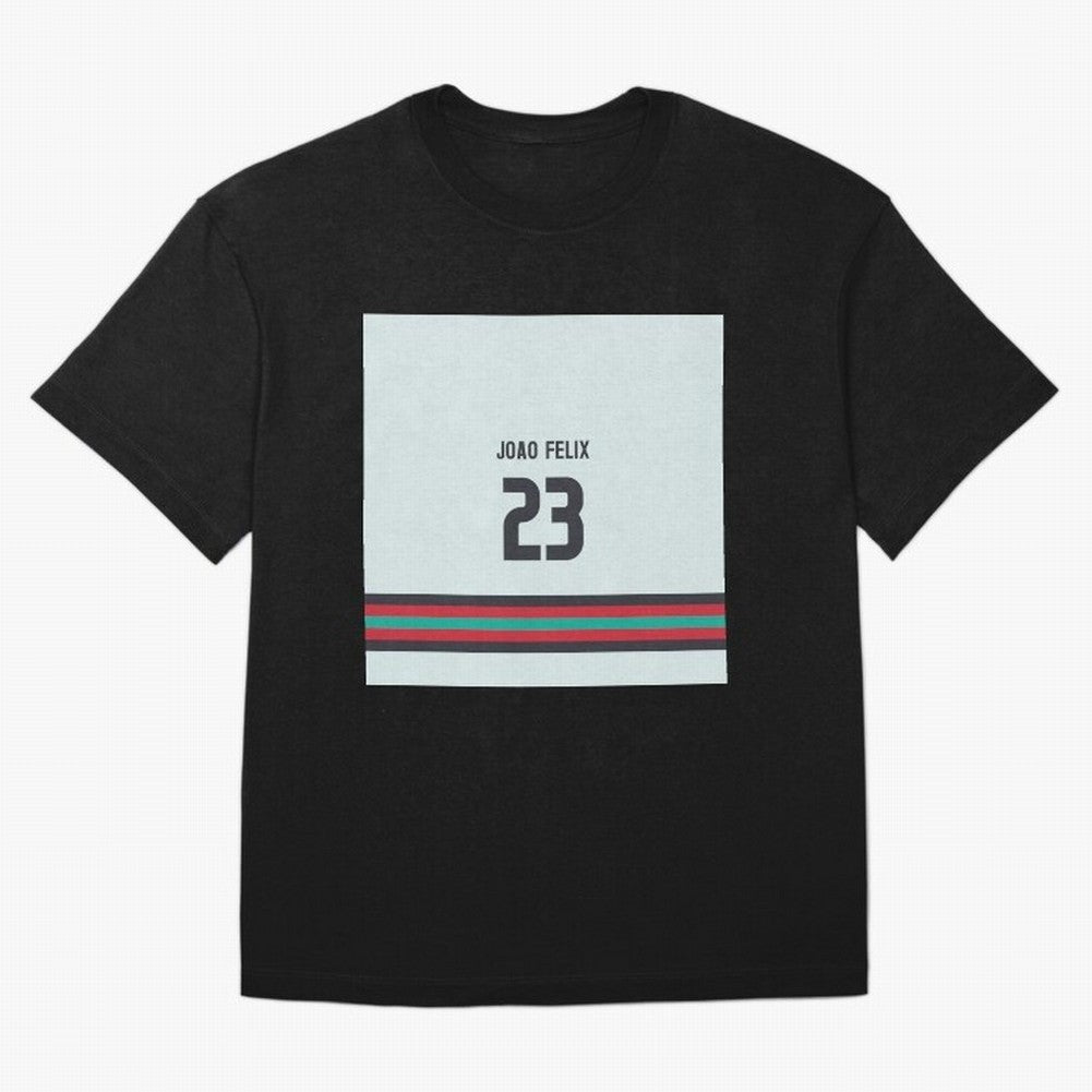Joao Felix Portugal Away Oversized T-Shirt Show Passion for the Stars of Match Day Hype around FIFA World Cup 2026 Group Stage, Mbappe, Brazil, Portugal and Argentina, Sports Nostalgia, International Competition, Famous Players and Unforgettable