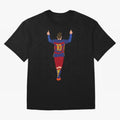 Lionel Messi - Fc Barcelona #s14 Oversized T-Shirt Build the FIFA World Cup 2026 Journey through Messi and Cristiano Ronaldo Highlights, England Pride, Football Passion, Legendary Performances, Festival Vibes and Supporter Community; Great for