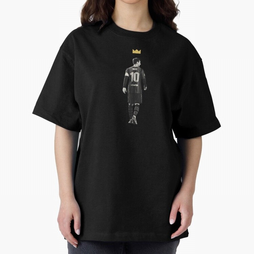 Lionel Messi The Champion Oversized T-Shirt Join Supporters Worldwide for FIFA World Cup 2026 USA Canada Mexico for Fans of Mbappe and Neymar and Brazil, Portugal and Argentina, Bringing Champion Mindset, Group Stage Buzz, Knockout Tension and