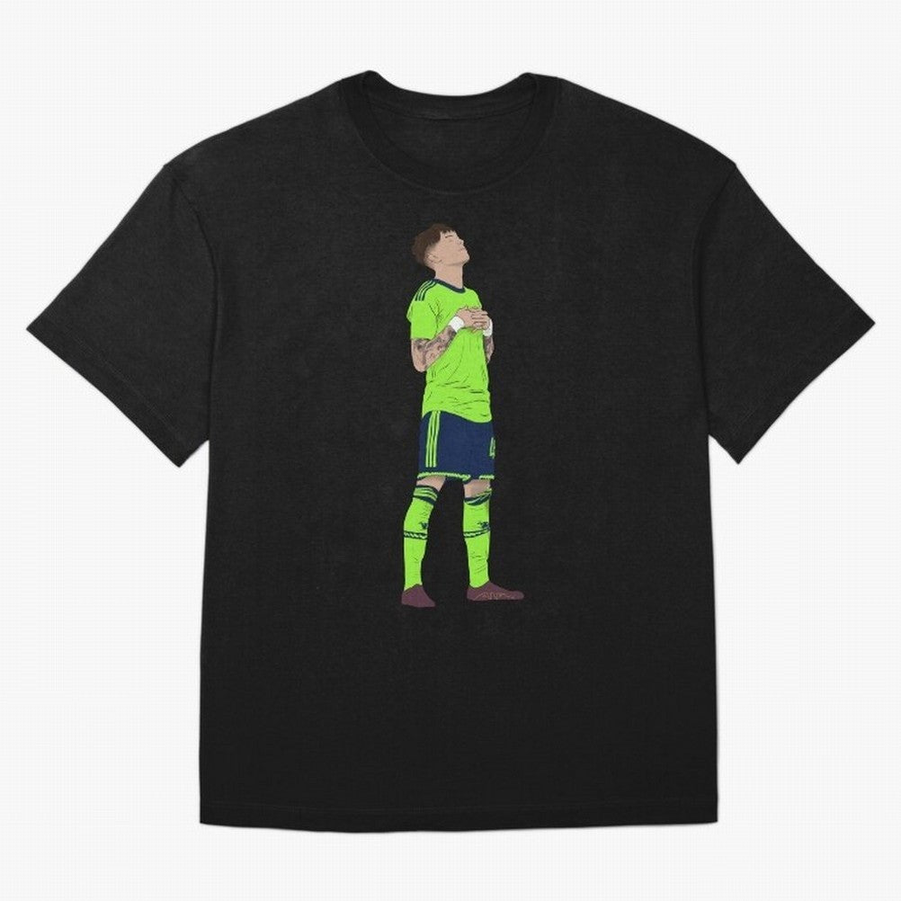Alejandro Garnacho Ronaldo Peace Goal Celebration Oversized T-Shirt Enjoy the Biggest Football Party of FIFA World Cup 2026 for Fans of Messi and Cristiano Ronaldo and Brazil, Portugal and Argentina, Bringing Soccer Culture, Superstar Moments,