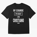 Cristiano Personalized Name Birthday Gift Oversized T-Shirt Share the Excitement of Match Day Hype around FIFA World Cup 2026, CR7, Portugal, Goal Celebration Energy, Supporter Heritage, Football Icons and Worldwide Tournament Joy; Ideal for Fans