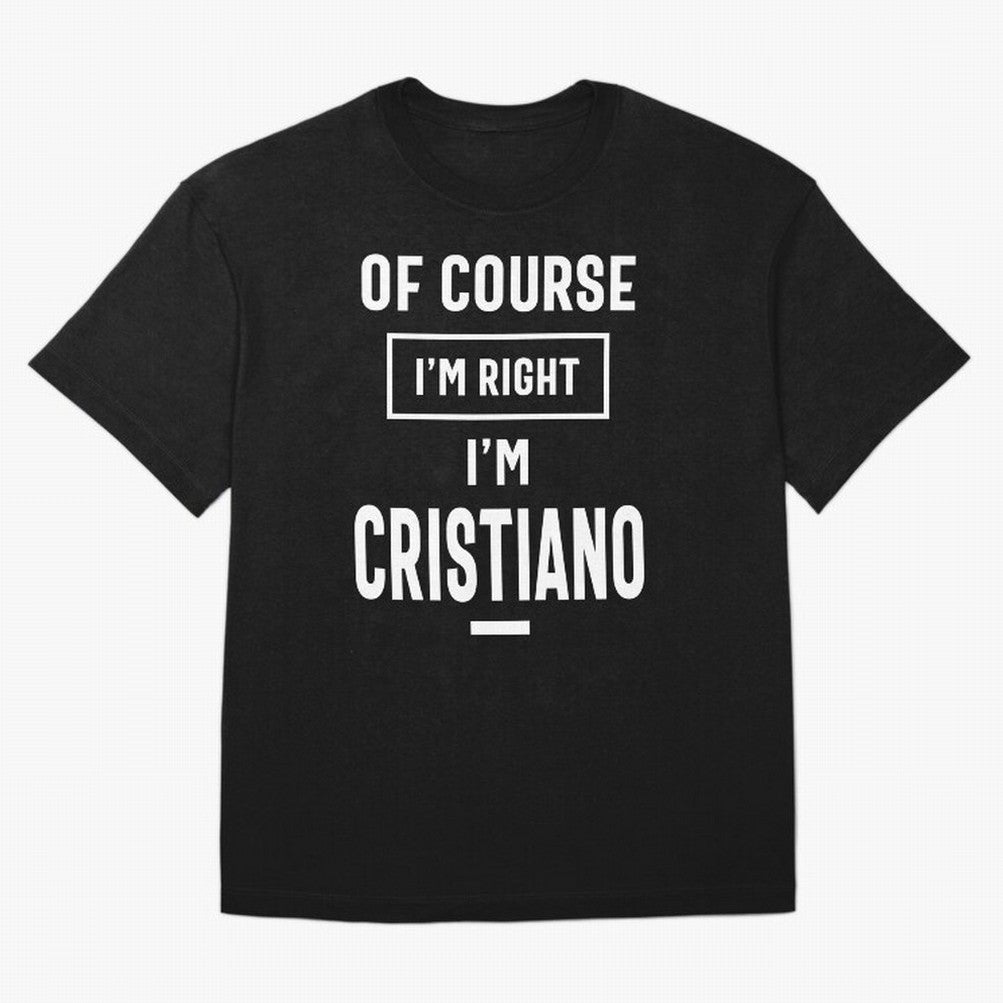 Cristiano Personalized Name Birthday Gift Oversized T-Shirt Share the Excitement of Match Day Hype around FIFA World Cup 2026, CR7, Portugal, Goal Celebration Energy, Supporter Heritage, Football Icons and Worldwide Tournament Joy; Ideal for Fans