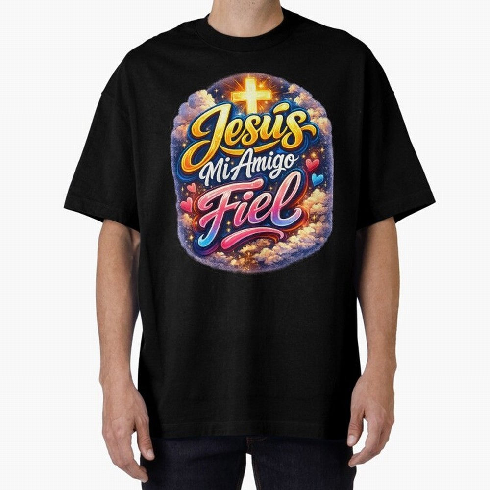 Jesus my faithful friend Oversized T-Shirt Bring FIFA World Cup 2026 USA Canada Mexico for Fans of CR7 and Messi and Argentina, Bringing Championship Spirit, Famous Goals, Roaring Crowds and International Football Unity; Created for Match Day