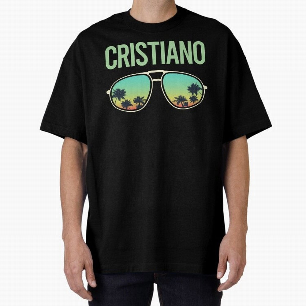 Cool Glasses Cristiano Oversized T-Shirt Make Your Look Match FIFA World Cup 2026 Group Stage Inspired by Mbappe and Neymar, Argentina and Brazil Energy, Soccer Culture, Superstar Moments, National Team Dreams and Competitive Fire; Made for Die