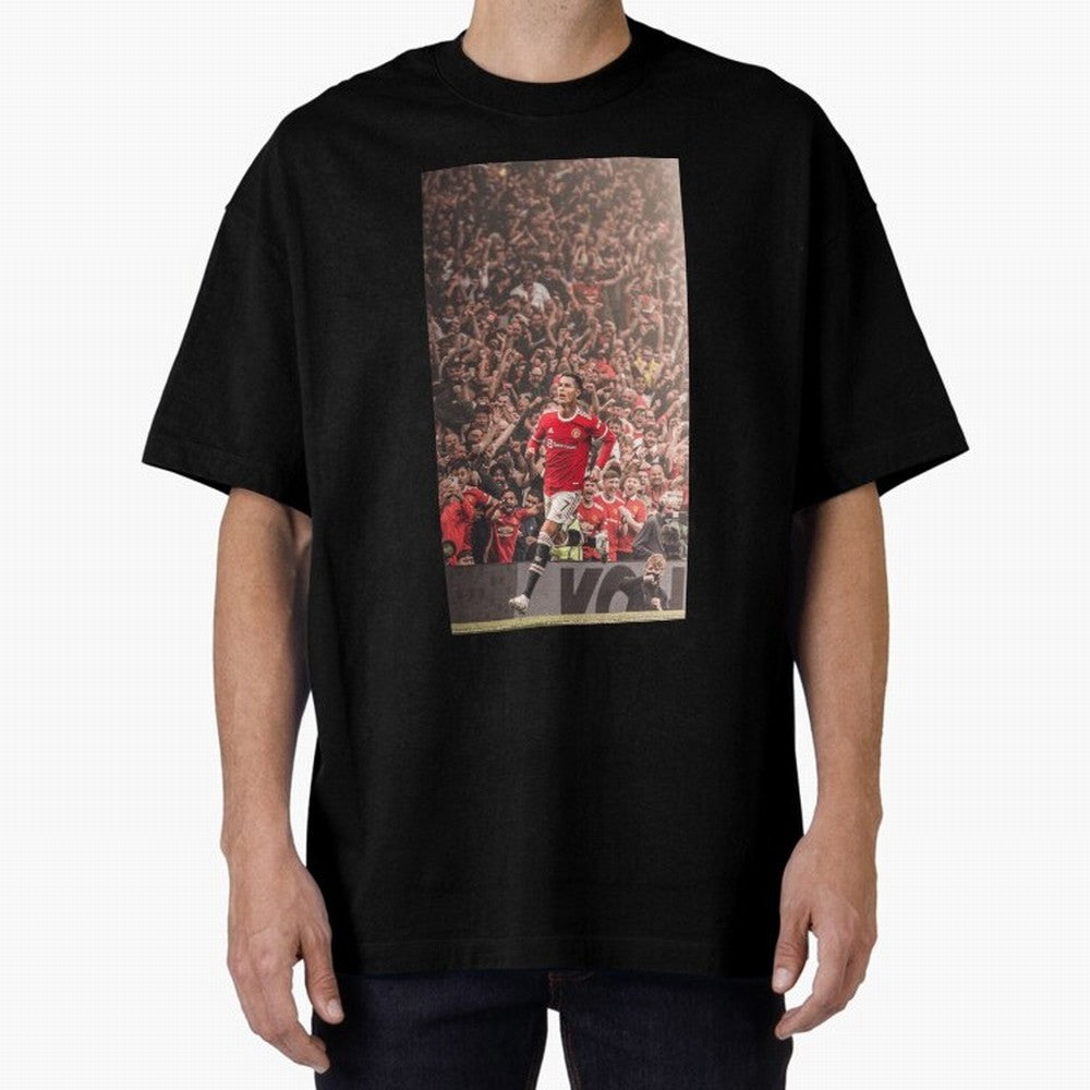cristiano Oversized T-Shirt Turn Football Passion into Global Football Passion for FIFA World Cup 2026 USA Canada Mexico, Filled with Messi, Germany, Goal Celebration Energy, Supporter Heritage, Football Icons and Worldwide Tournament Joy; Perfect